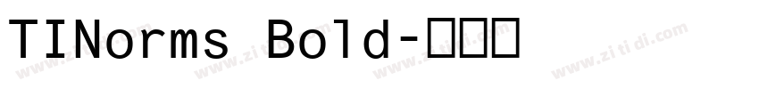 TINorms Bold字体转换